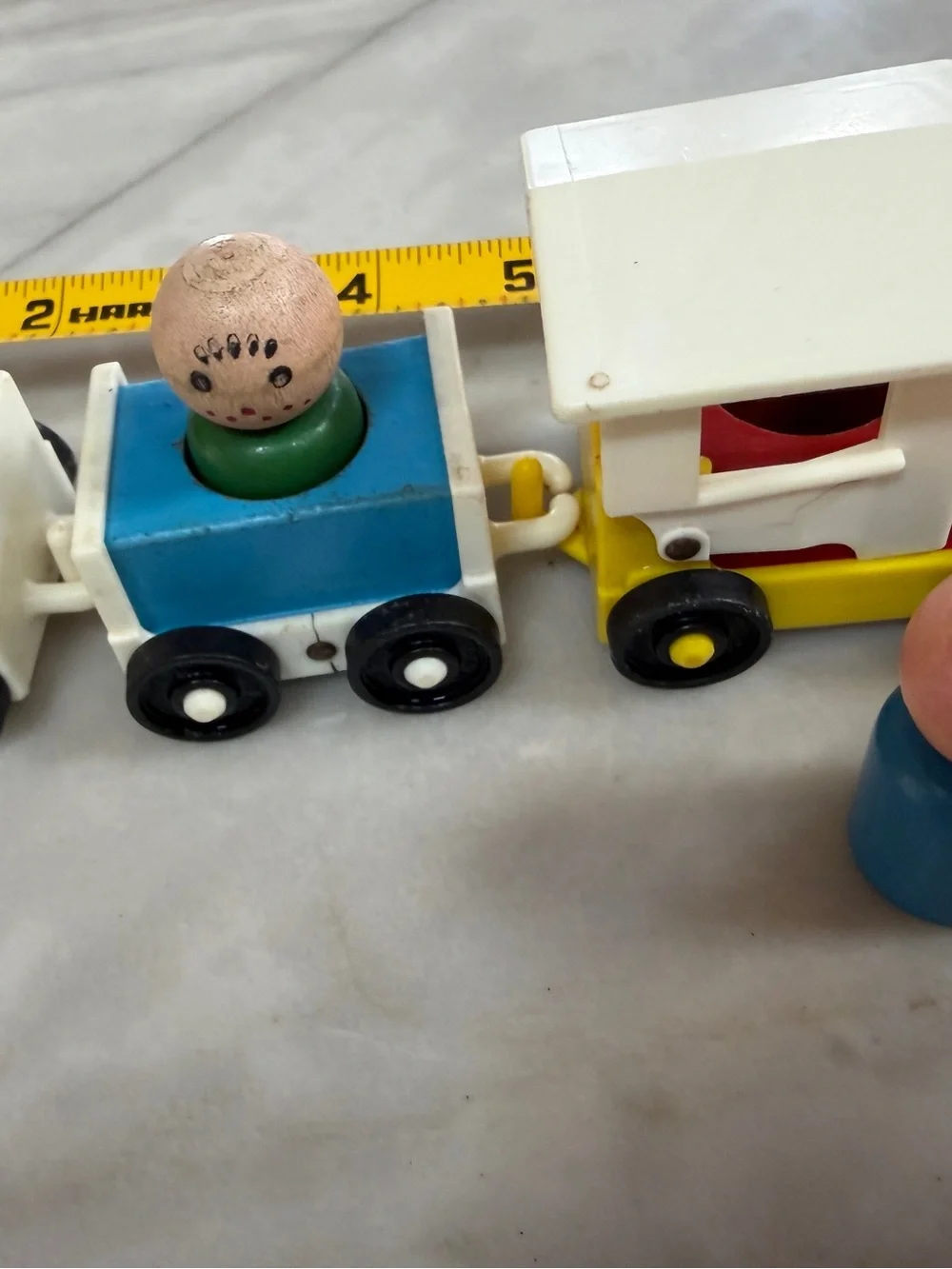 Fisher Price Classic Wooden Pull-Along Train Toy with figurines 3